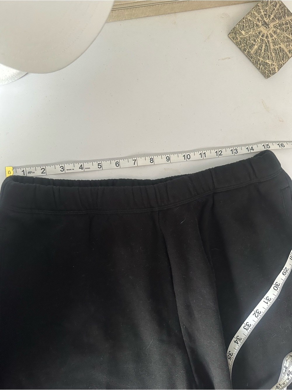 SKIMS Cotton Fleece Classic Straight Leg Pant Onyx Size L NWT - Picture 10 of 12